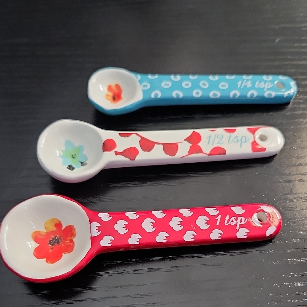 Colorful Ceramic Measuring Spoons Set